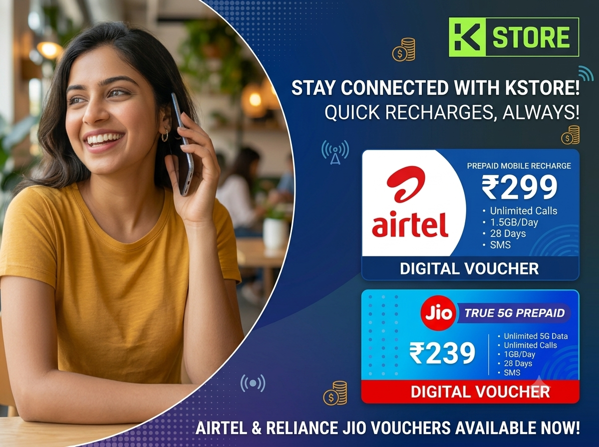 You are currently viewing Airtel & Reliance Jio Prepaid Recharge on KStore: What You’re Actually Getting
